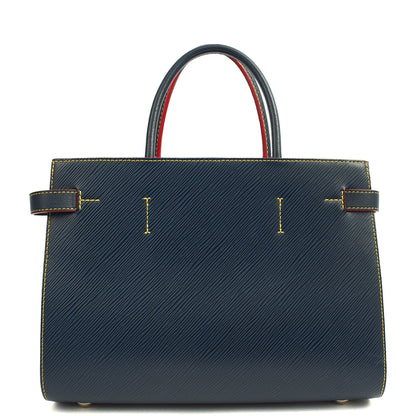 Louis Vuitton Tote Twist Tote in Blue, Epi Leather — Alternate View 9