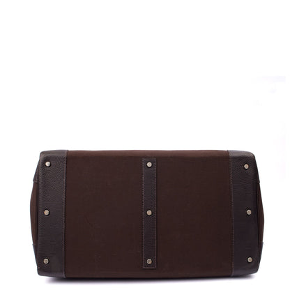 Hermes Tote Hac 50 in Chocolate, Canvas — Alternate View 18
