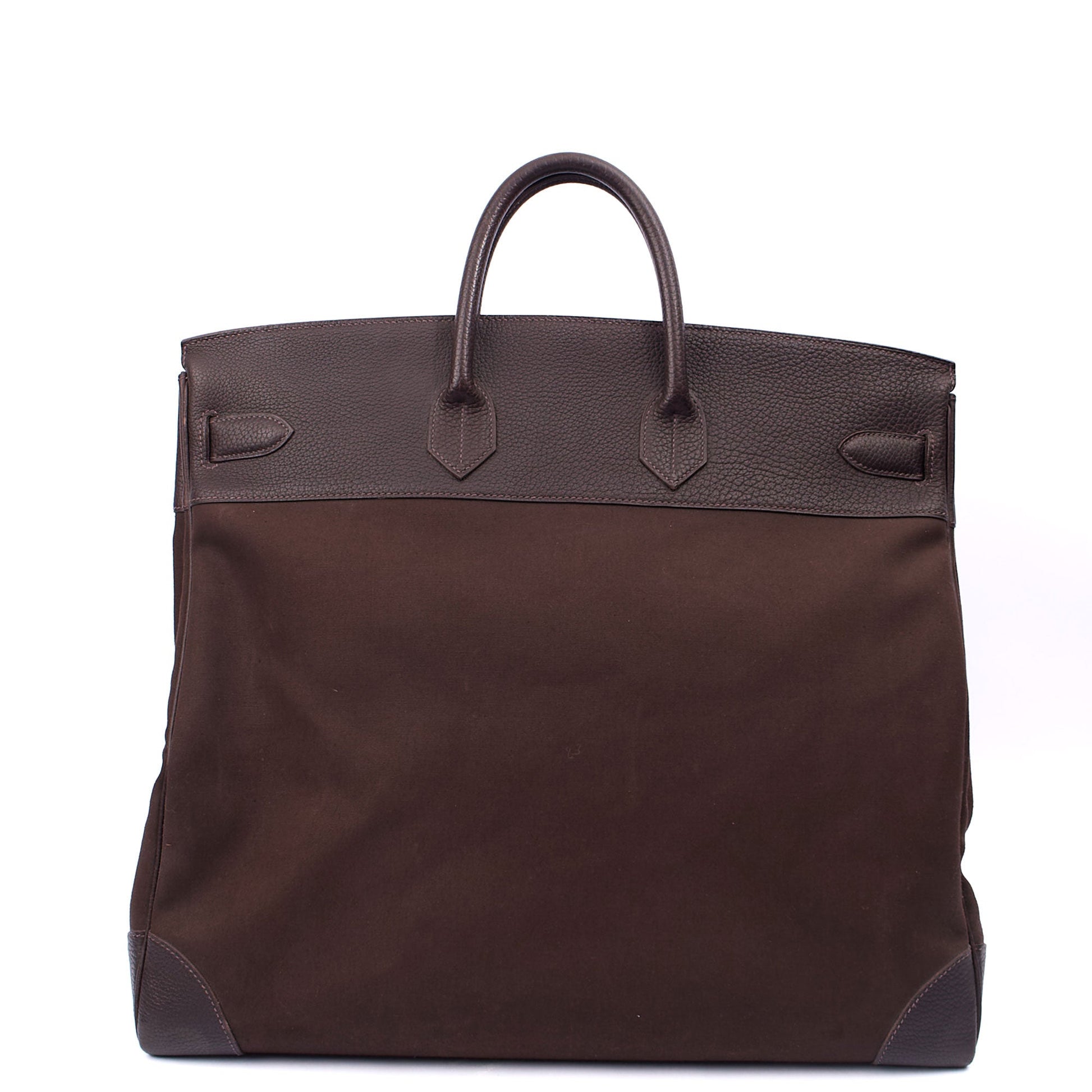 Hermes Tote Hac 50 in Chocolate, Canvas — Alternate View 14