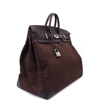 Hermes Tote Hac 50 in Chocolate, Canvas — Alternate View 26