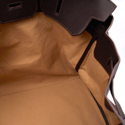 Hermes Tote Hac 50 in Chocolate, Canvas — Alternate View 33