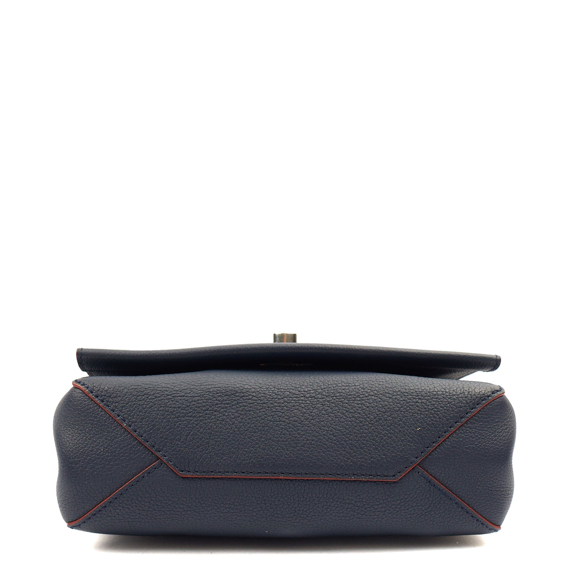 Louis Vuitton Cross Body Lock Me II BB in Blue, Leather — Top View