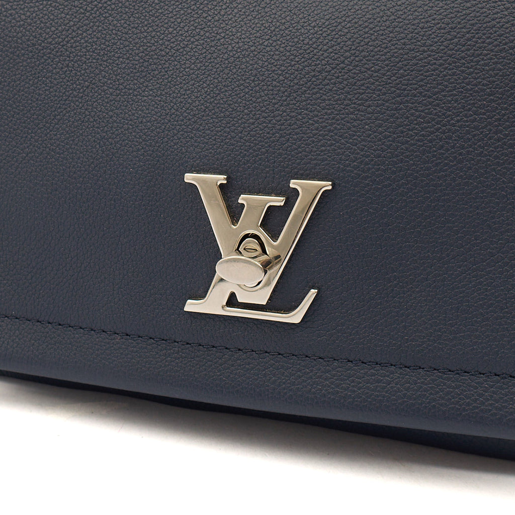Louis Vuitton Cross Body Lock Me II BB in Blue, Leather — Alternate View 12