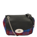 Mulberry Cross Body Darley Shoulder Bag  in Tartan, Canvas — Front View