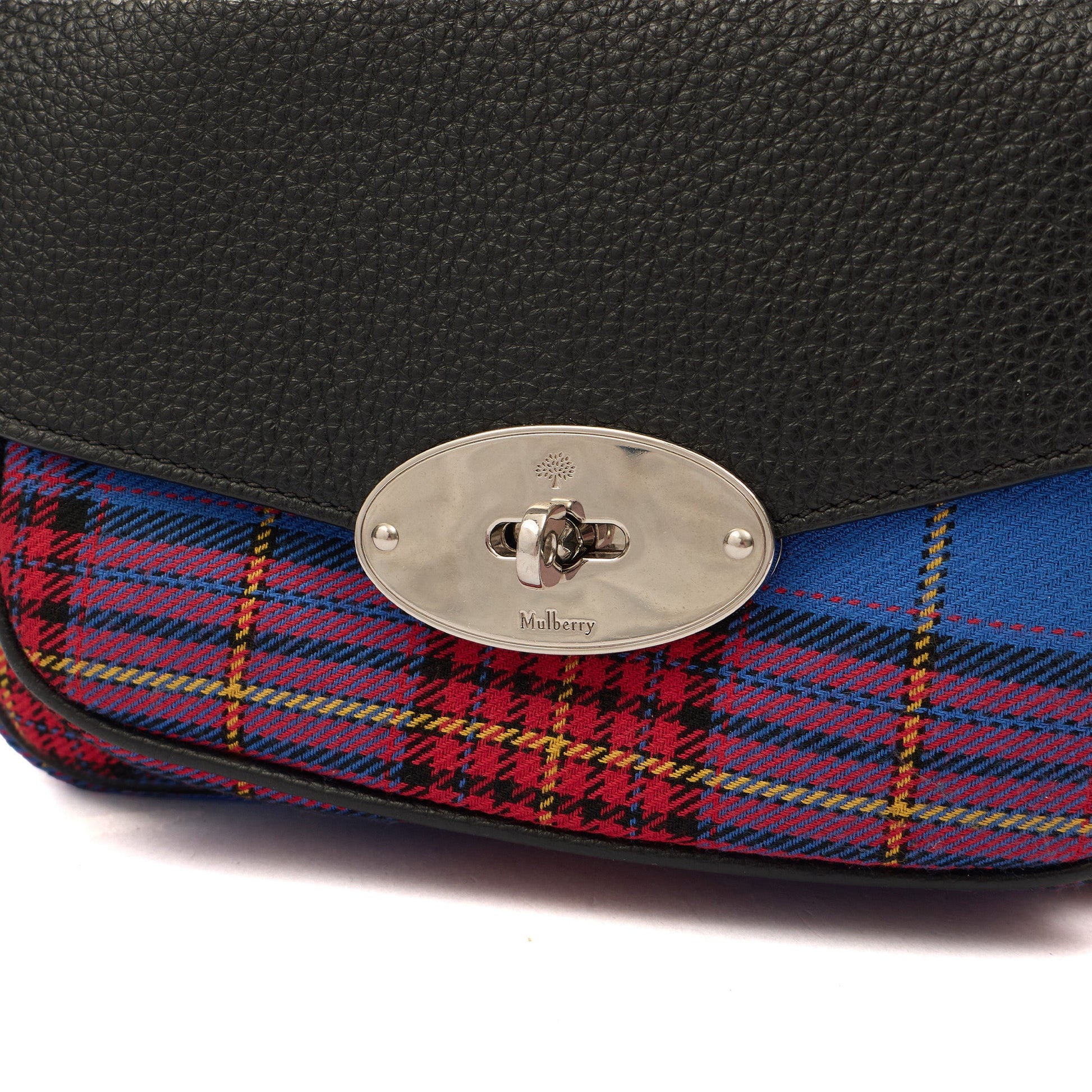 Mulberry Cross Body Darley Shoulder Bag  in Tartan, Canvas — Lifestyle View
