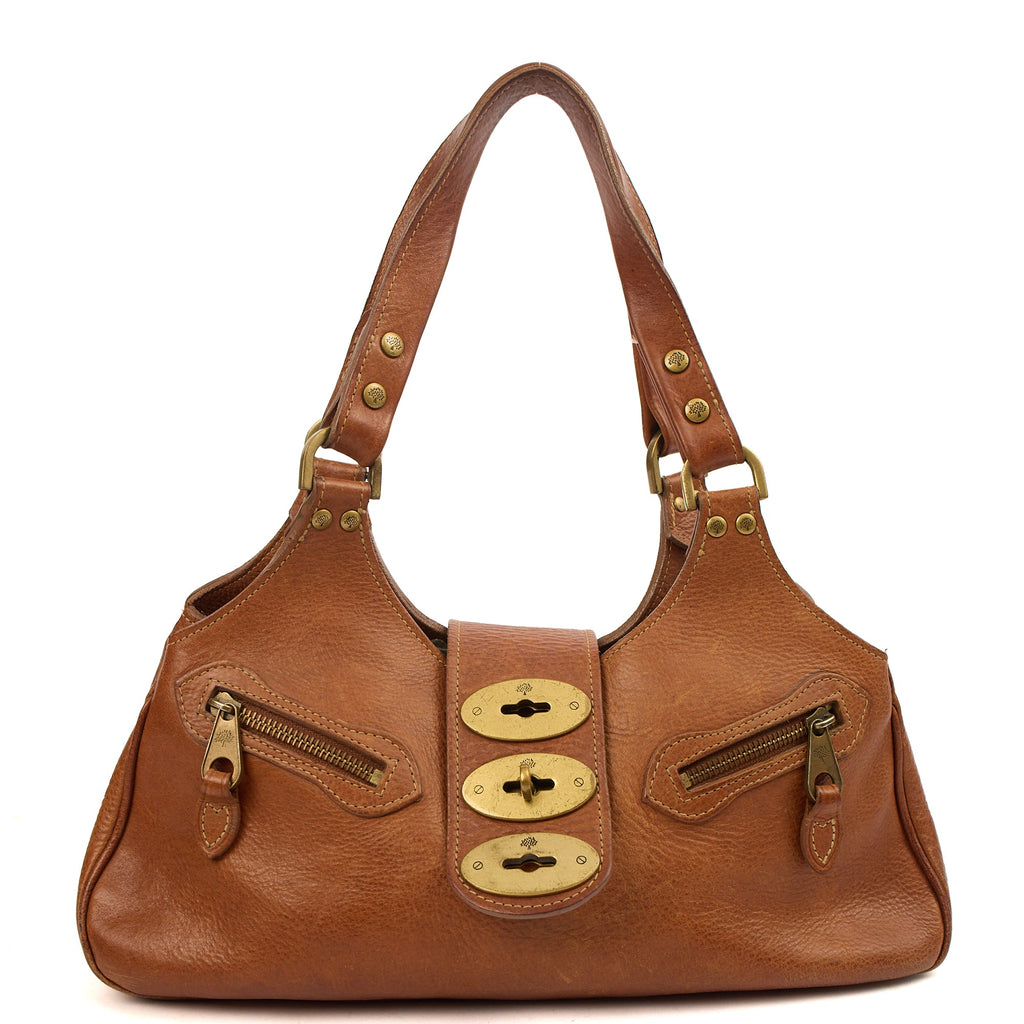 Mulberry Shoulder Bag Kensington in Oak, Leather — Front View