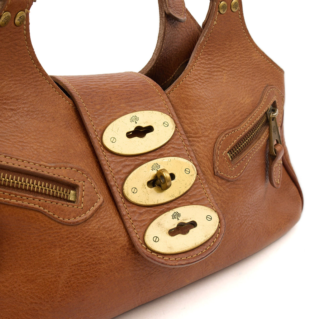 Mulberry Shoulder Bag Kensington in Oak, Leather — Side View
