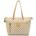 Louis Vuitton Tote Lena PM in Damier Azur, Canvas — Front View