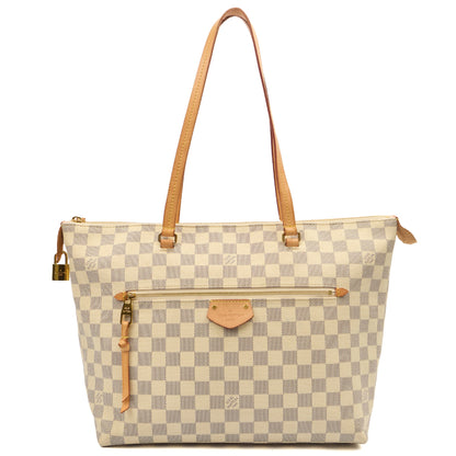 Louis Vuitton Tote Lena PM in Damier Azur, Canvas — Front View