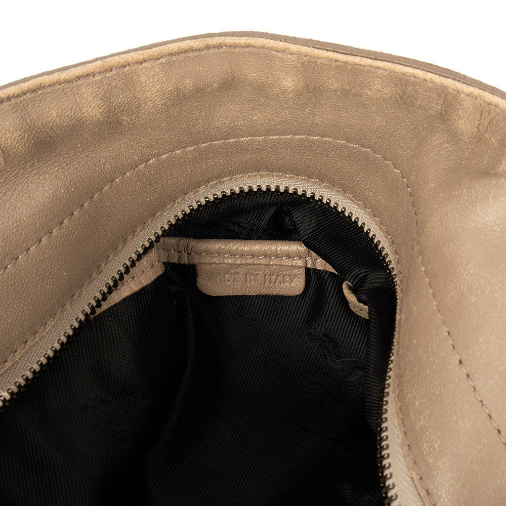 Burberry Tote Shoulder Bag in Grey, Leather — Alternate View 7
