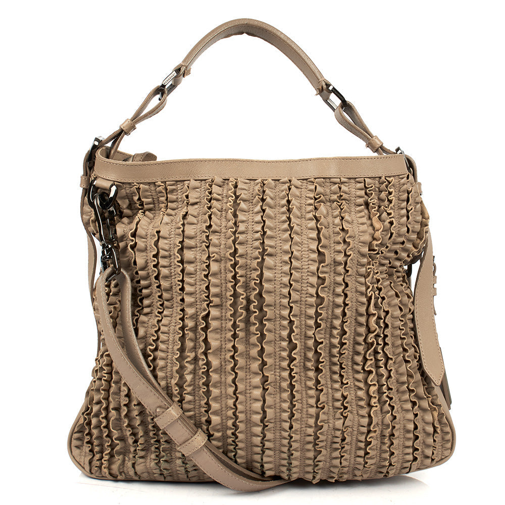 Burberry Tote Shoulder Bag in Grey, Leather — Alternate View 8
