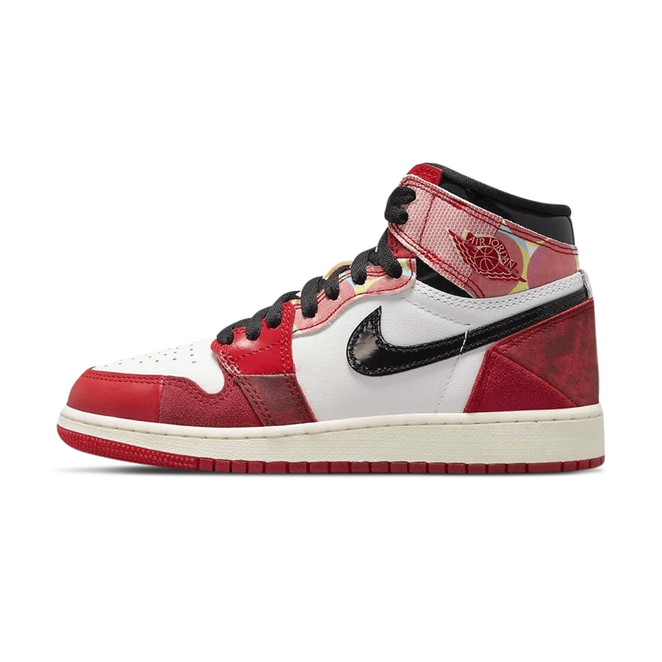Air Jordan 1 Retro High OG 'Spider-Man: Across the Spider-Verse' GS — UK 13.5 | EU 32 | US 1Y — Back View