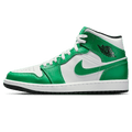 Air Jordan 1 Mid 'Lucky Green' — UK 3 | EU 35.5 | US 3.5 — Front View