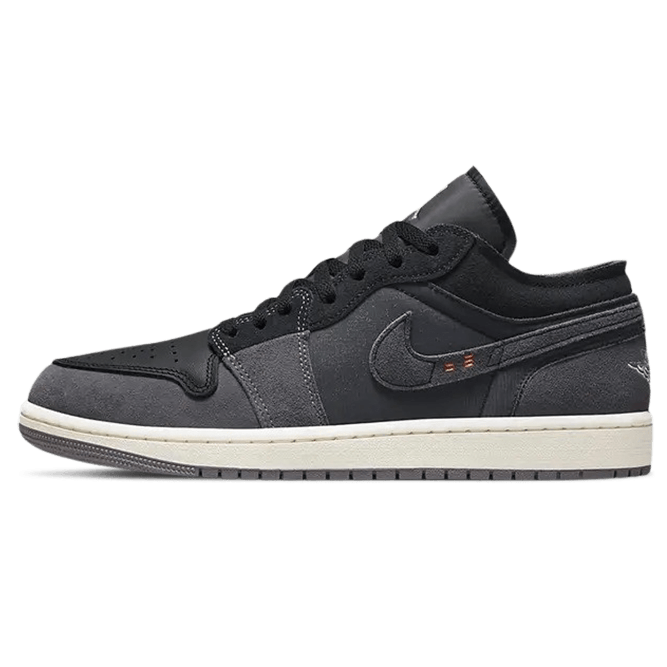 Air Jordan 1 Low SE Craft 'Inside Out - Black' — UK 3 | EU 35.5 | US 3.5 — Front View