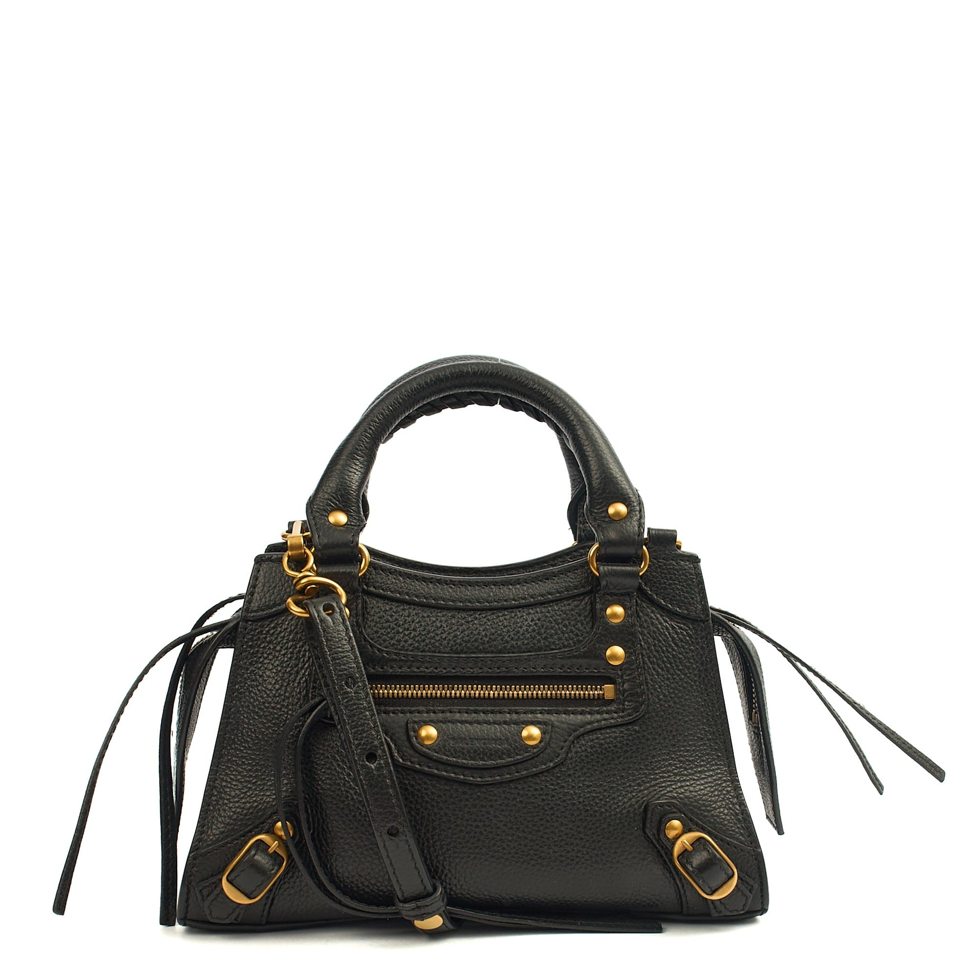 Balenciaga Mini Bag Neo Cagole XS in Black, Leather — Alternate View 7