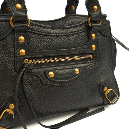 Balenciaga Mini Bag Neo Cagole XS in Black, Leather — Alternate View 8