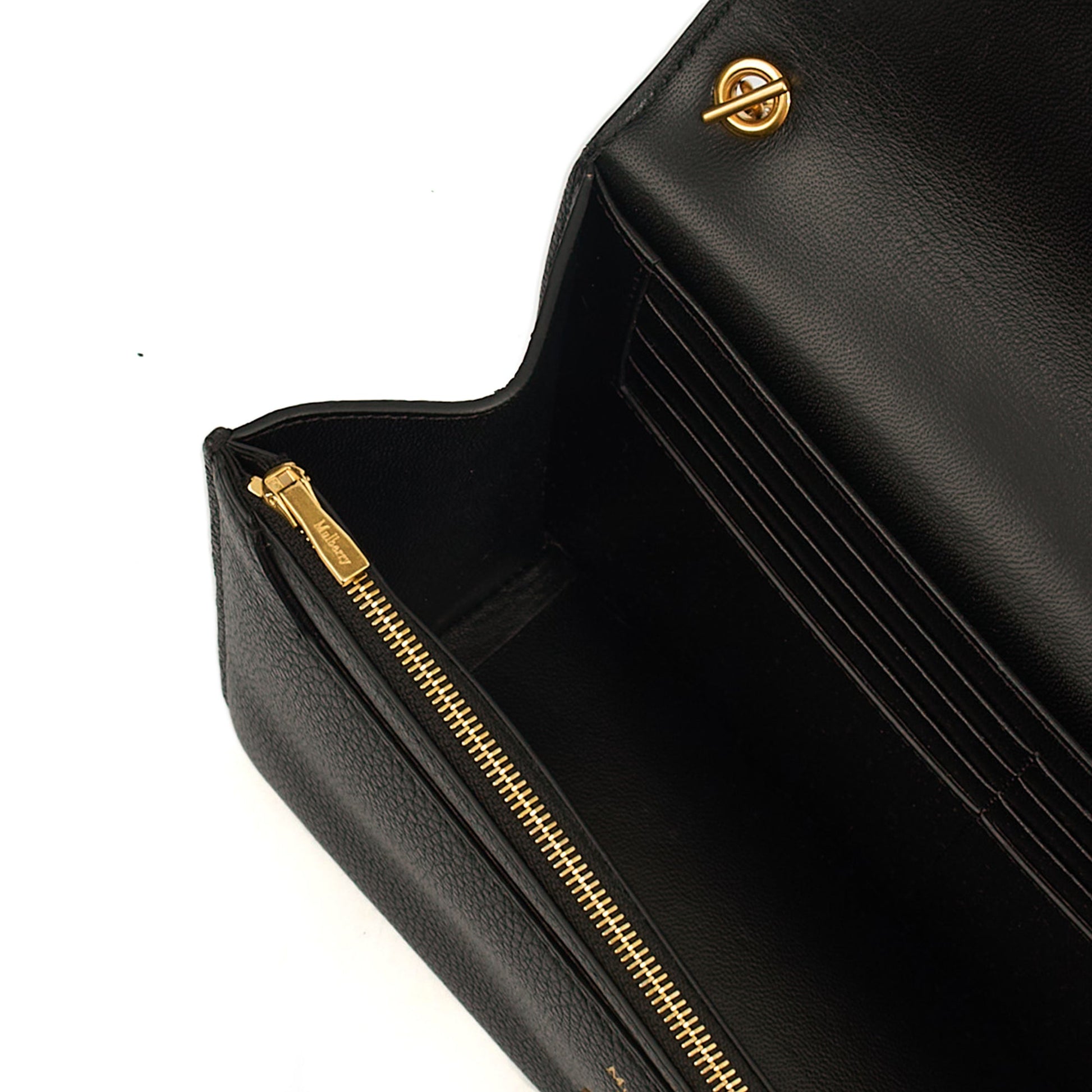 Mulberry Cross Body Darley in Black, Calfskin Leather — Detail View