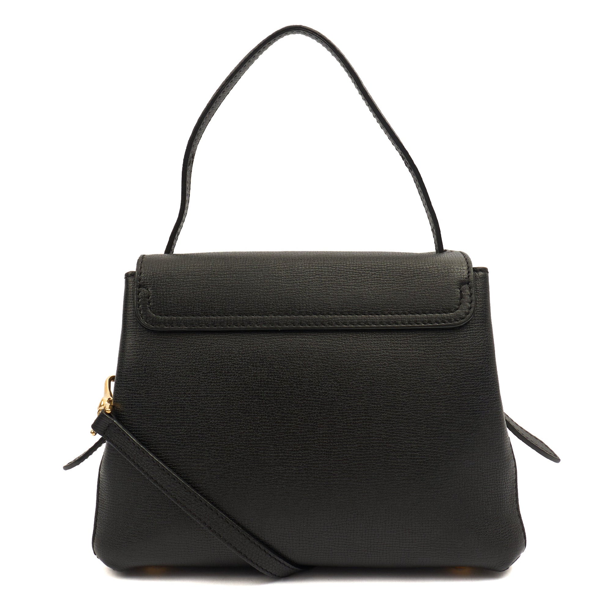 Burberry Cross Body Camberely- Small in Black, Leather — Top View