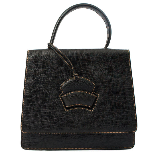 Loewe Top Handle Barcelona in Black, invalid — Front View