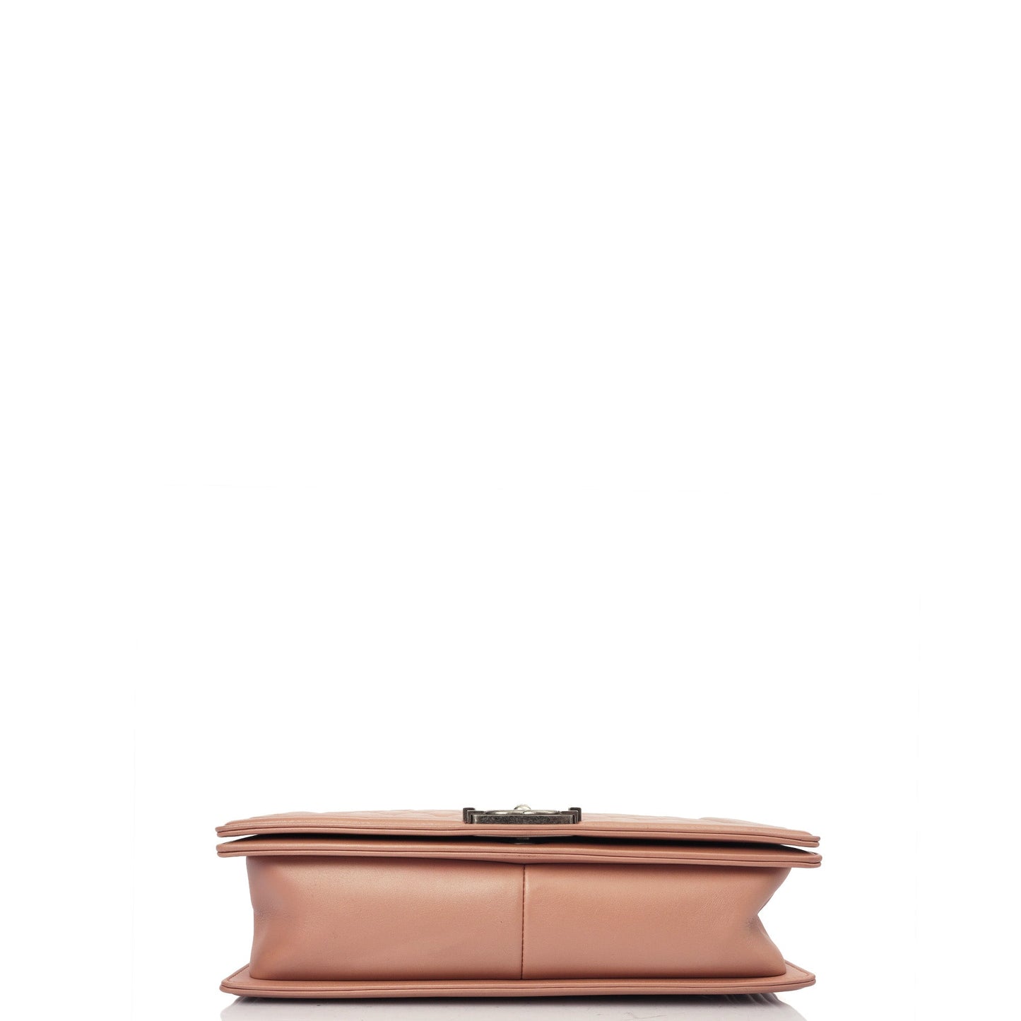 Chanel Shoulder Bag Boy - Medium in Pink, Calfskin Leather — Top View