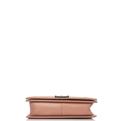 Chanel Shoulder Bag Boy - Medium in Pink, Calfskin Leather — Alternate View 24