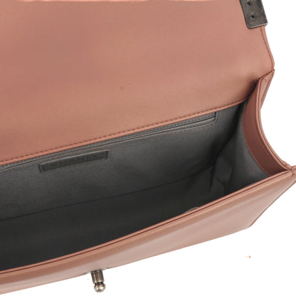Chanel Shoulder Bag Boy - Medium in Pink, Calfskin Leather — Alternate View 10