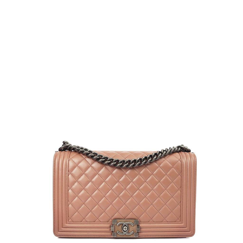Chanel Shoulder Bag Boy - Medium in Pink, Calfskin Leather — Alternate View 21