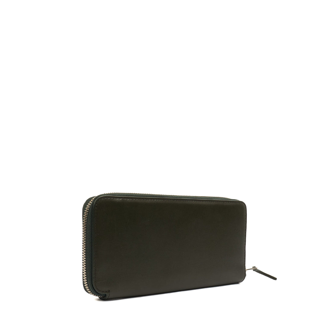 Mulberry Wallet Wallet in Racing Green, Leather — Back View