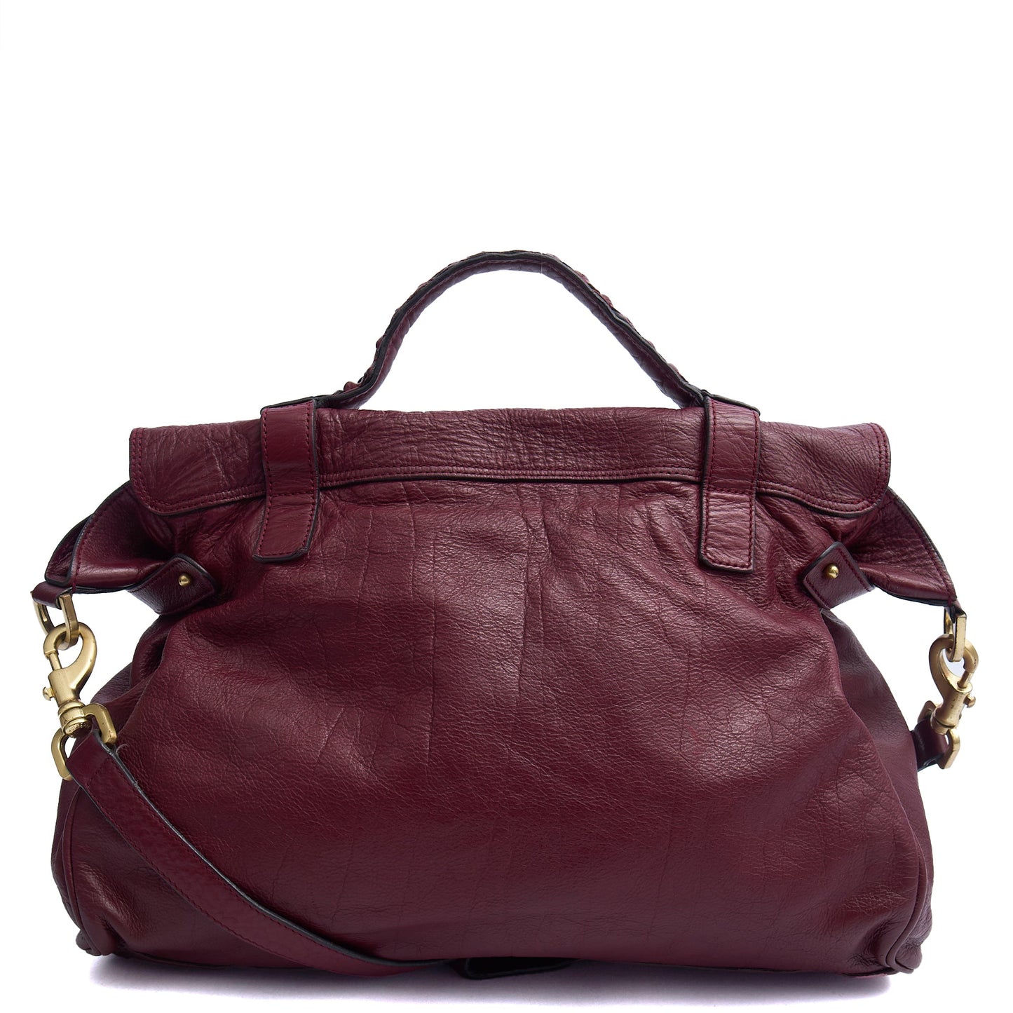 Mulberry Tote Alexa in Red, Calfskin Leather — Alternate View 9