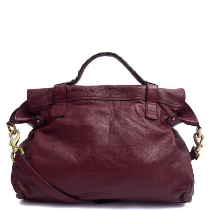 Mulberry Tote Alexa in Red, Calfskin Leather — Alternate View 9