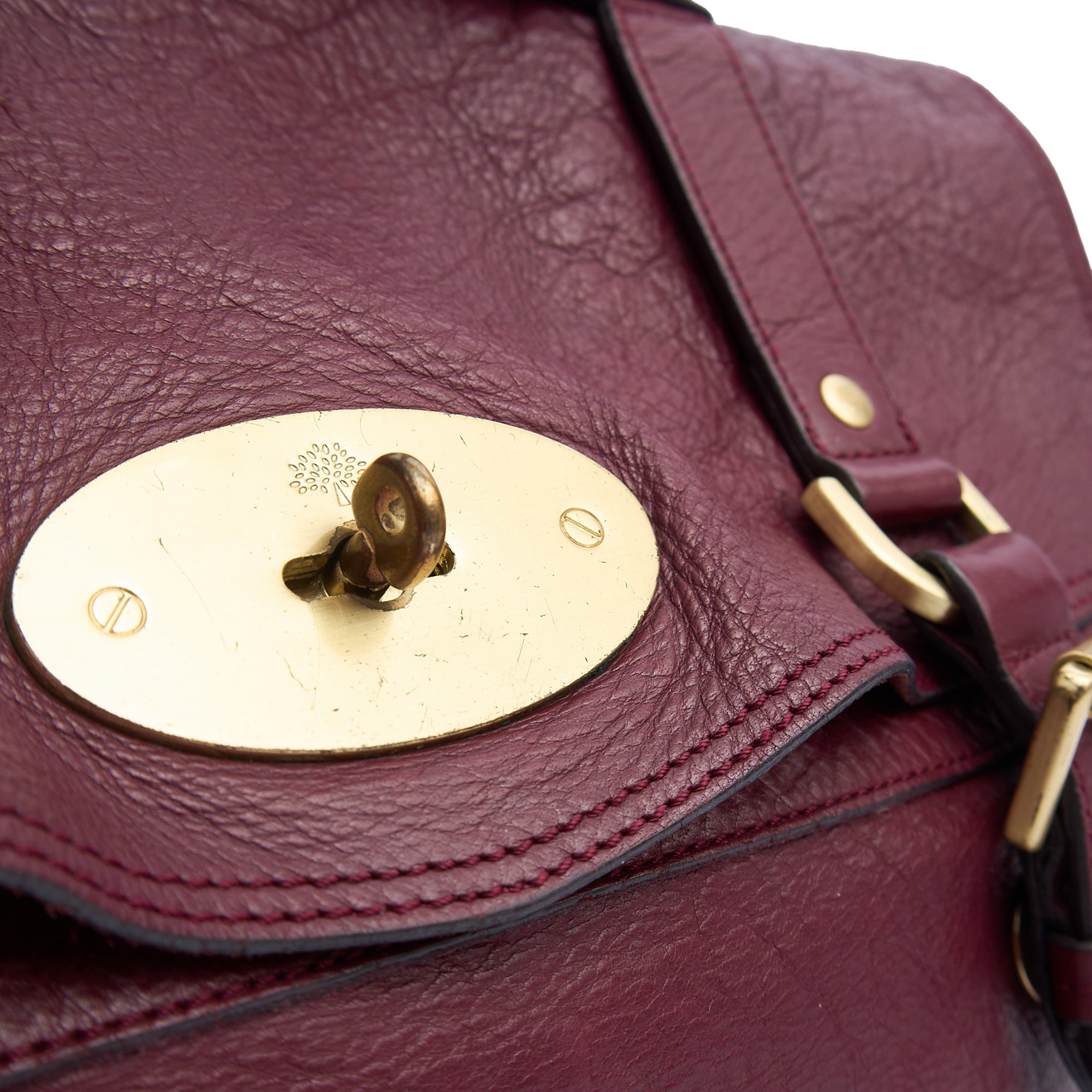 Mulberry Tote Alexa in Red, Calfskin Leather — Lifestyle View