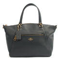 Coach Cross Body Prairie Satchel in Navy, Leather — Front View