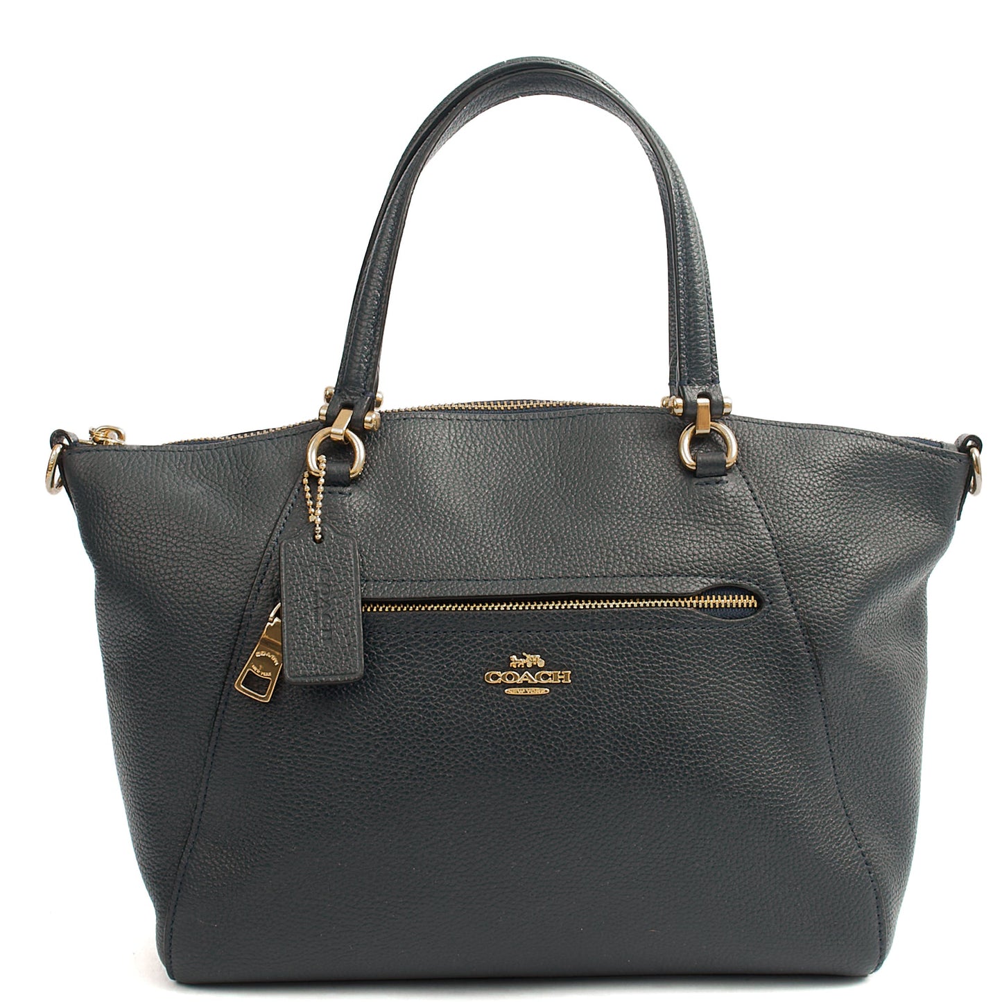 Coach Cross Body Prairie Satchel in Navy, Leather — Alternate View 7