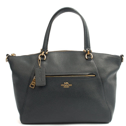 Coach Cross Body Prairie Satchel in Navy, Leather — Alternate View 13