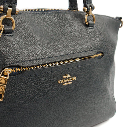 Coach Cross Body Prairie Satchel in Navy, Leather — Lifestyle View