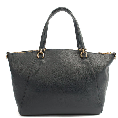 Coach Cross Body Prairie Satchel in Navy, Leather — Alternate View 9