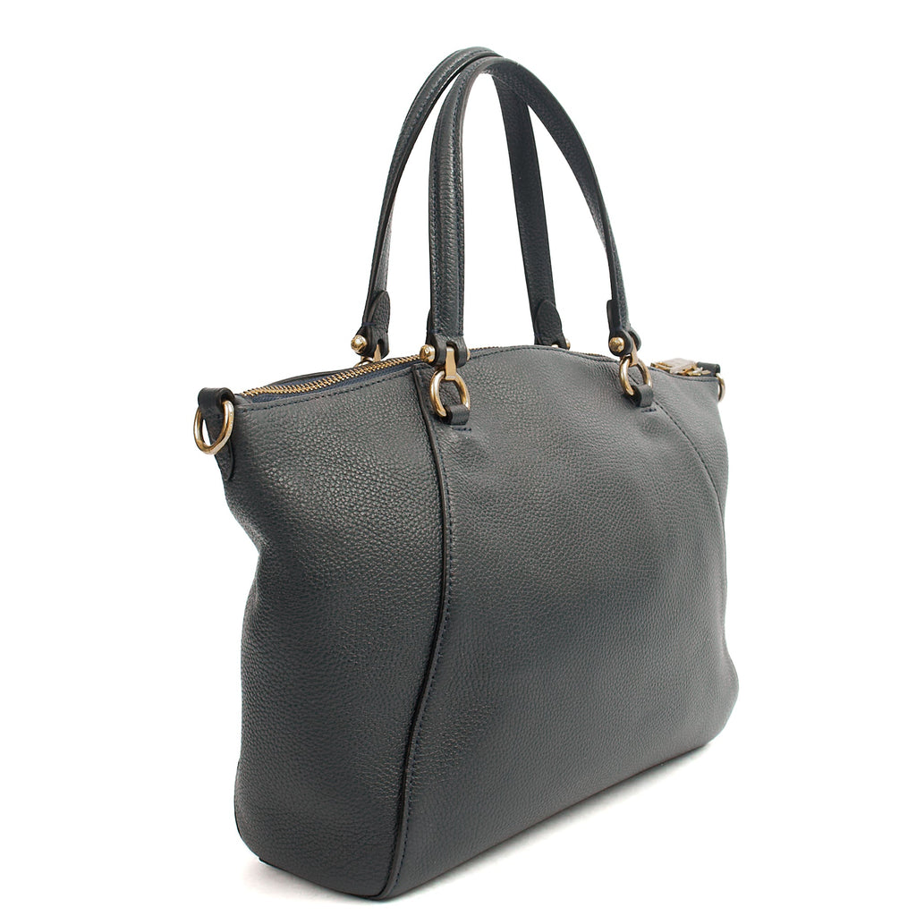 Coach Cross Body Prairie Satchel in Navy, Leather — Alternate View 8