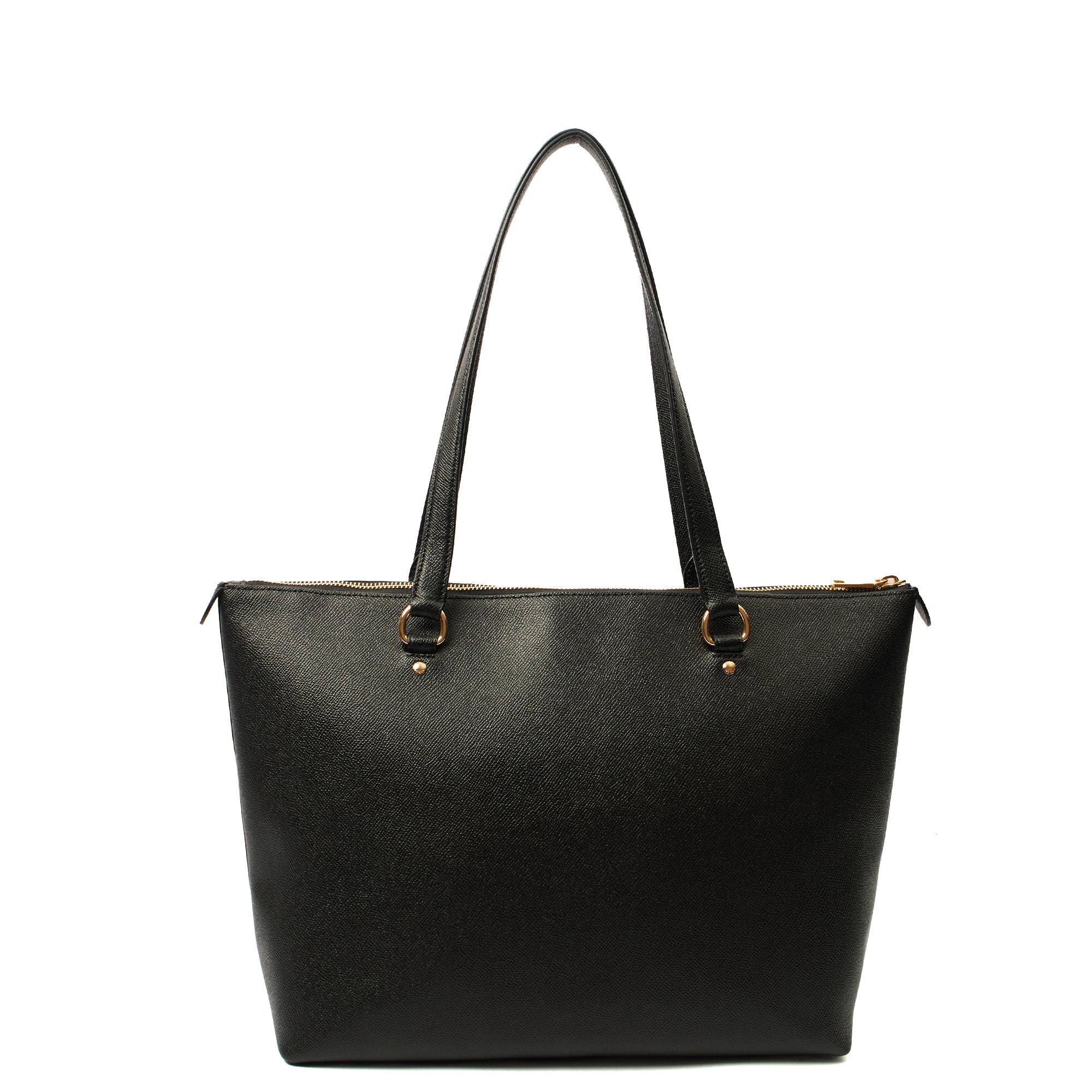 Coach Tote Gallery Tote in Black, Leather — Back View