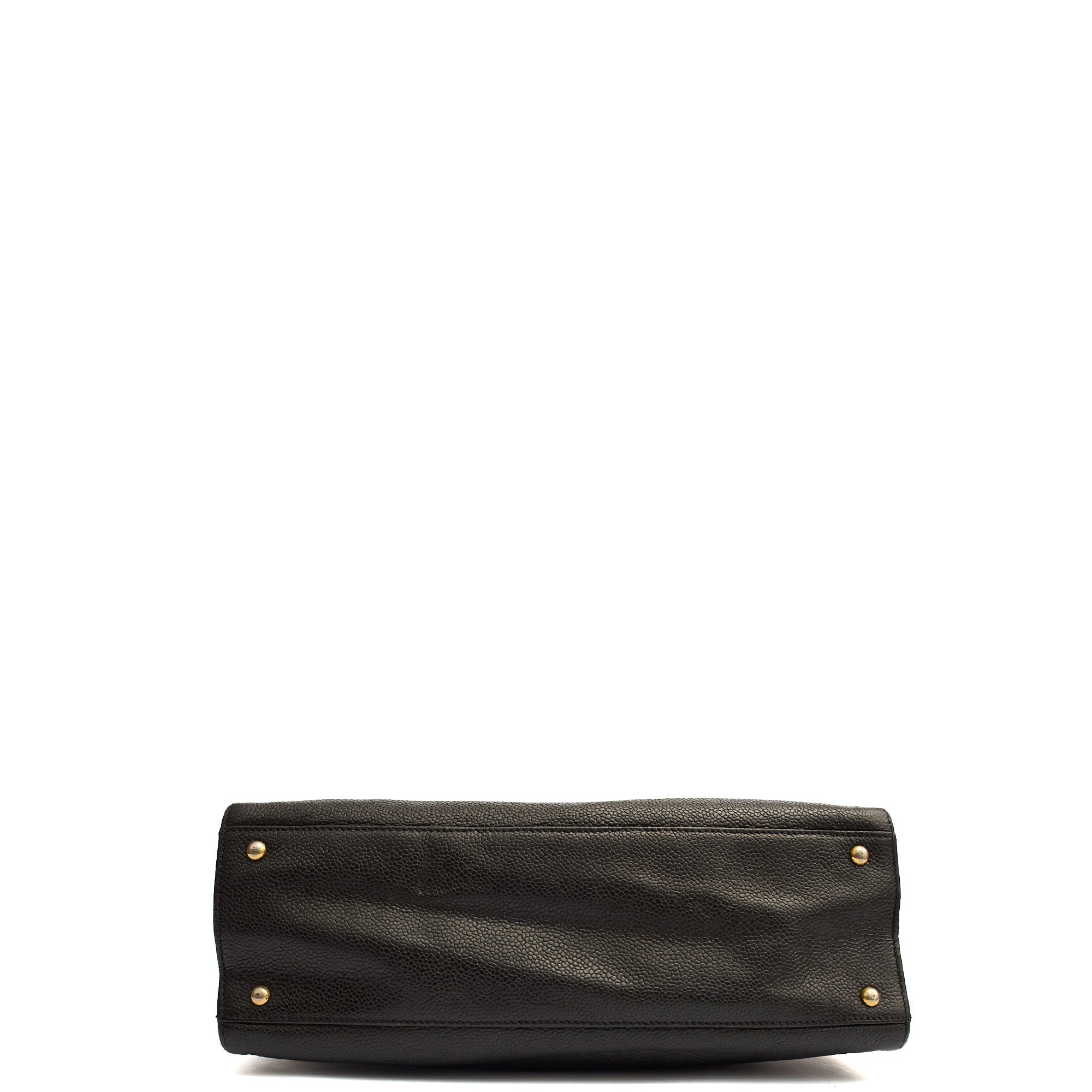 Chanel Tote Vintage Tote in Black, Caviar Leather — Alternate View 20
