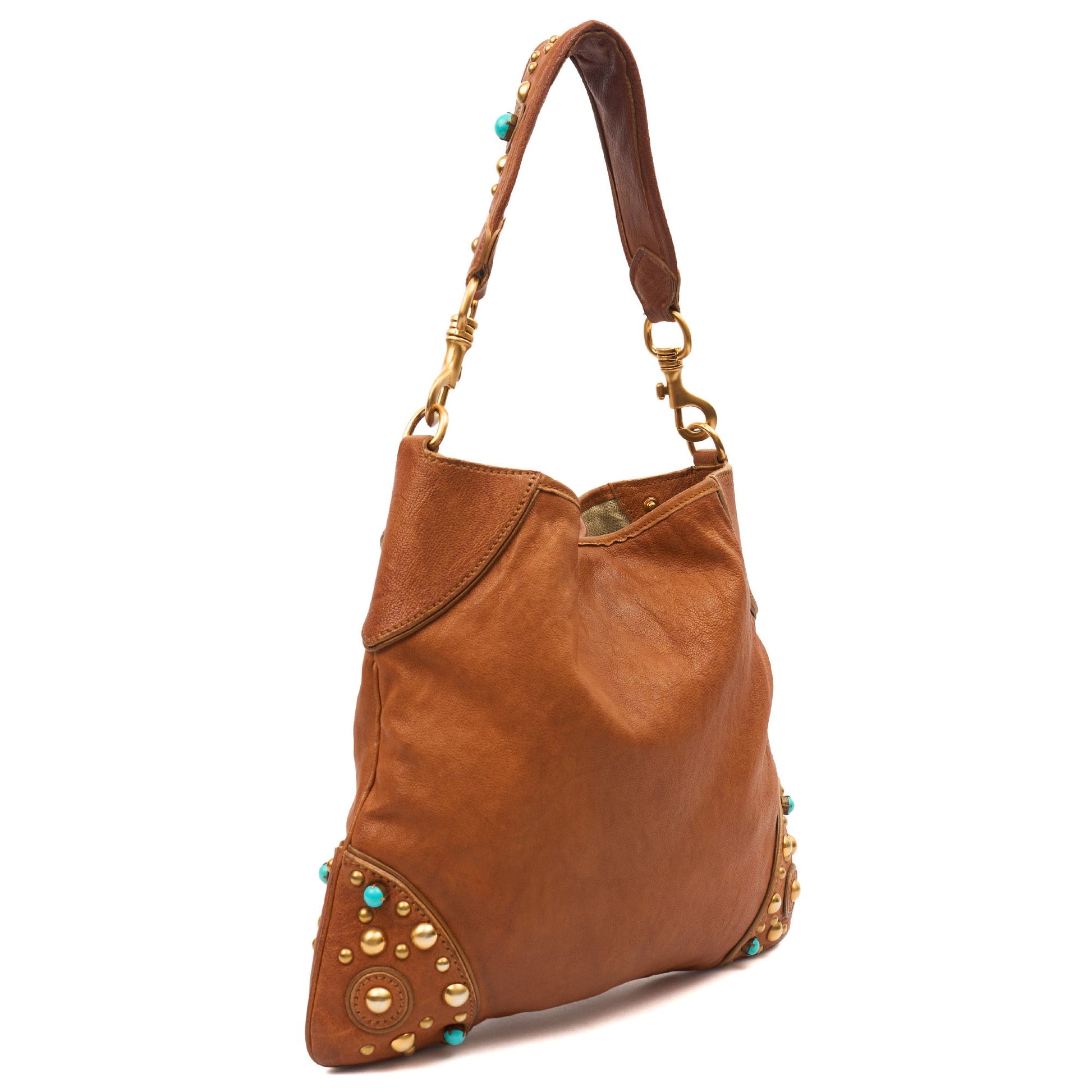 Miu Miu Tote Shoulder Bag in Brown, Leather — Alternate View 10