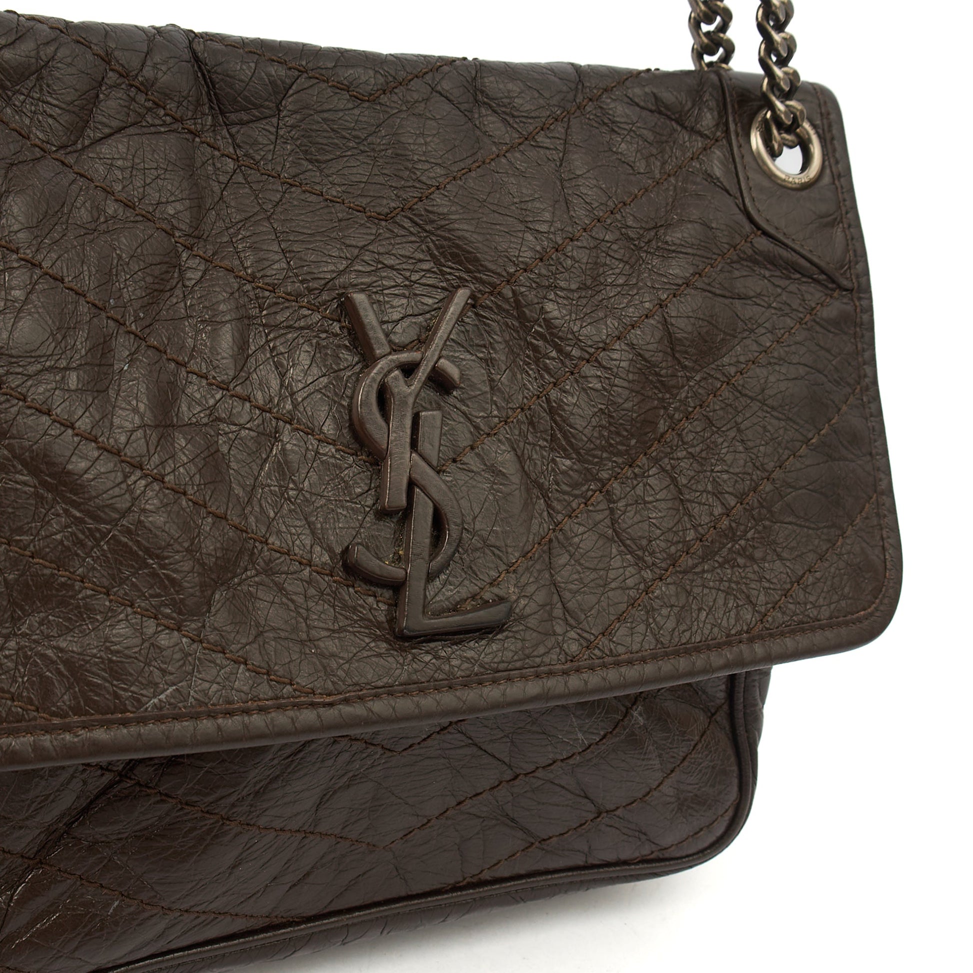 Saint Laurent Shoulder Bag Niki - Medium in Brown, Calfskin Leather — Alternate View 12