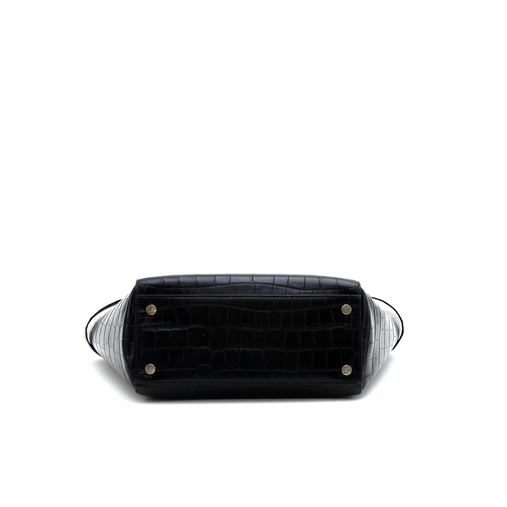 Aspinal of London Tote Marylebone Shoulder Bag - Small in Black, Leather — Lifestyle View