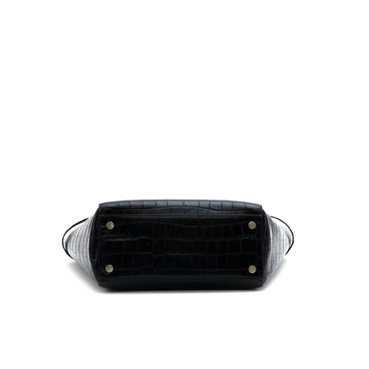 Aspinal of London Tote Marylebone Shoulder Bag - Small in Black, Leather — Lifestyle View