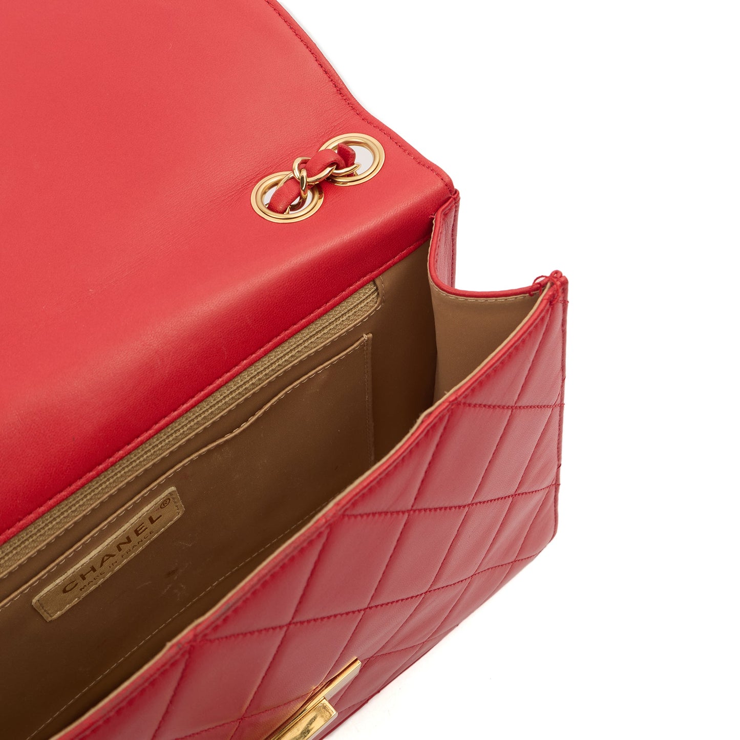 Chanel Shoulder Bag Golden Class Wallet On Chain in Red, Lambskin Leather — Alternate View 16