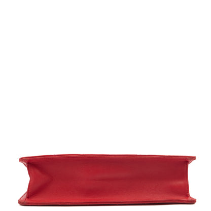 Chanel Shoulder Bag Golden Class Wallet On Chain in Red, Lambskin Leather — Detail View
