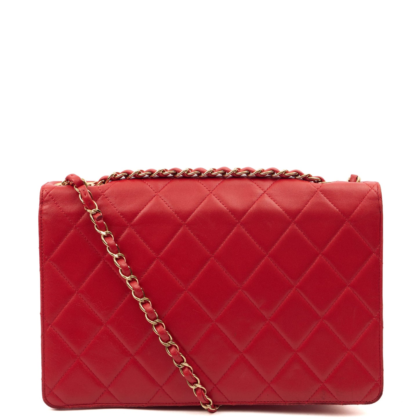 Chanel Shoulder Bag Golden Class Wallet On Chain in Red, Lambskin Leather — Alternate View 12