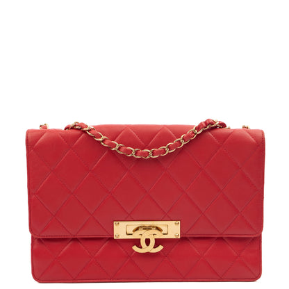 Chanel Shoulder Bag Golden Class Wallet On Chain in Red, Lambskin Leather — Alternate View 9