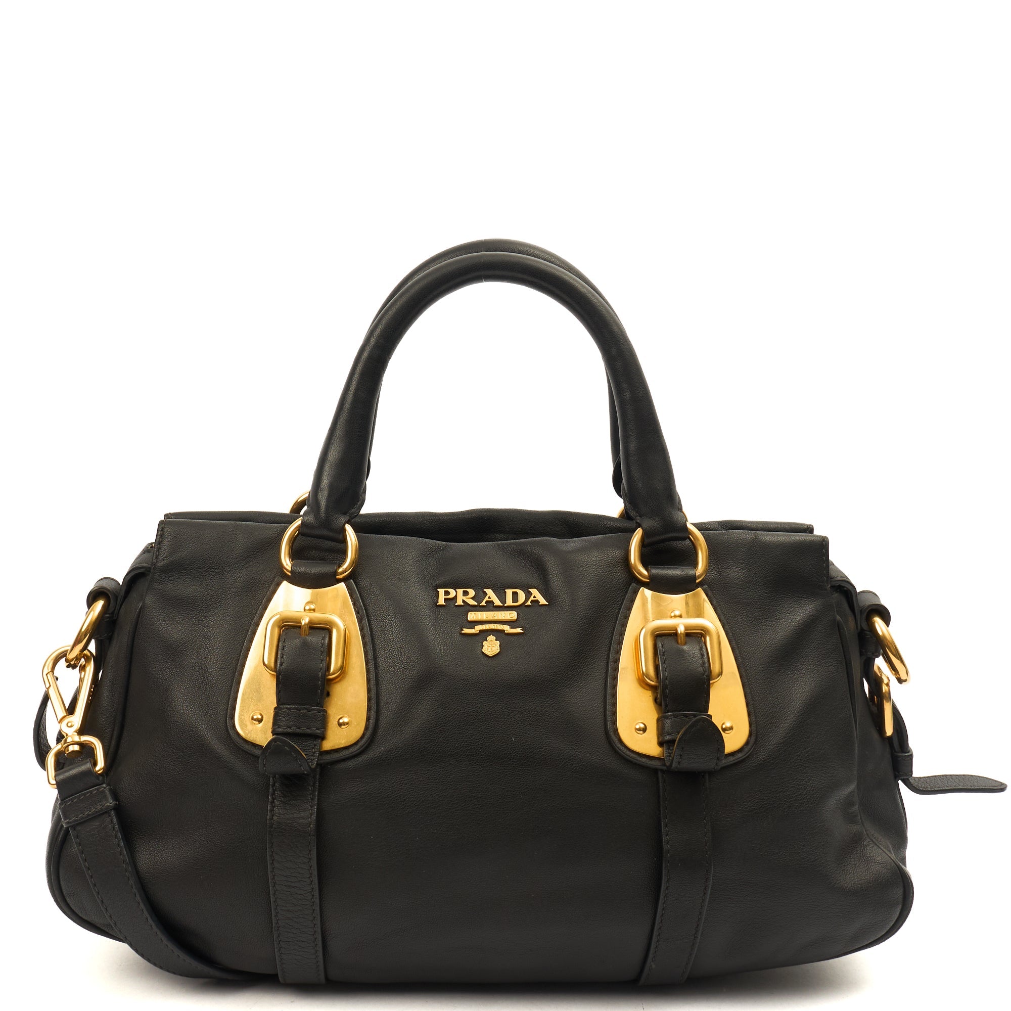 Prada Cross Body Shoulder Bag in Black, Leather — Alternate View 7