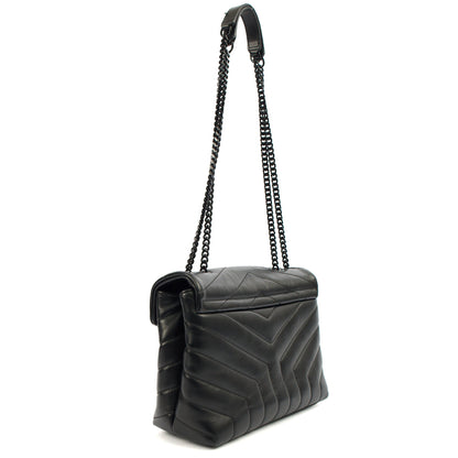 Saint Laurent Cross Body Lou Lou - Small in Black, Leather — Alternate View 18