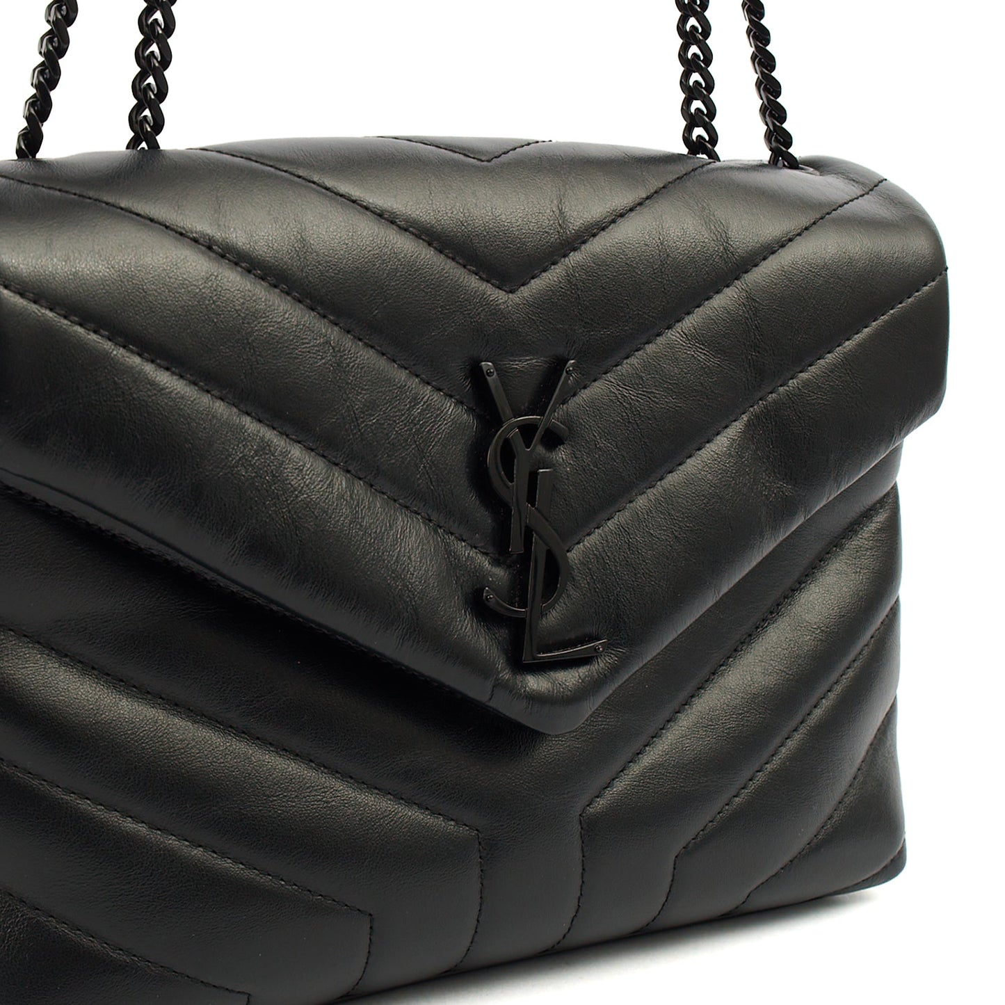 Saint Laurent Cross Body Lou Lou - Small in Black, Leather — Alternate View 16